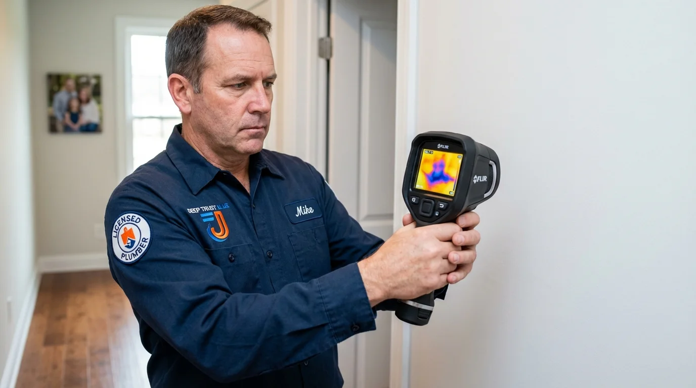 Thermal imaging leak detection by Johns Plumbing LLC in Garland